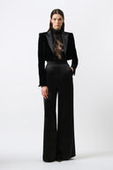 Cropped velvet jacket - Aerenica