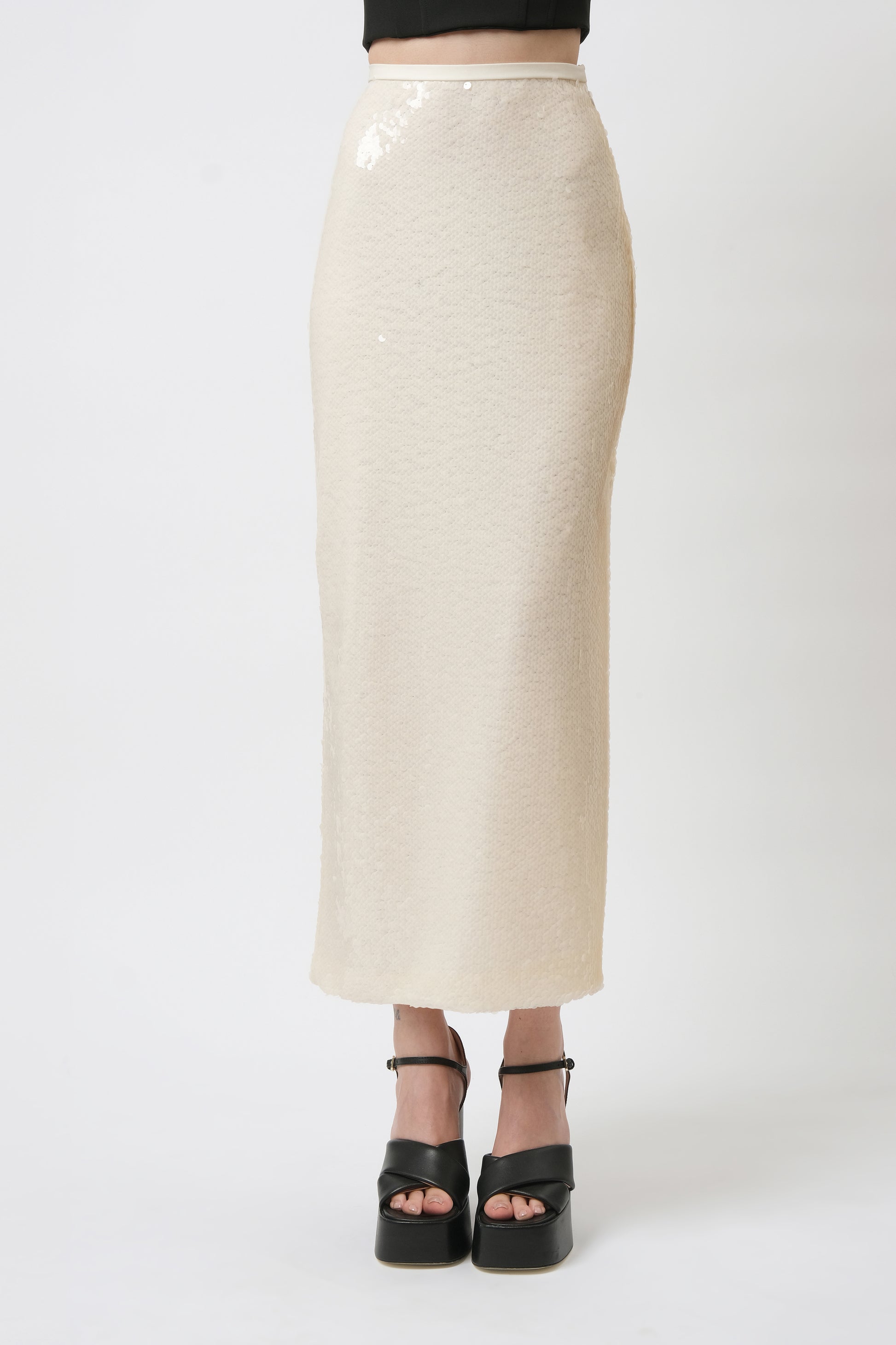 Sequin ankle-length skirt - Aerenica