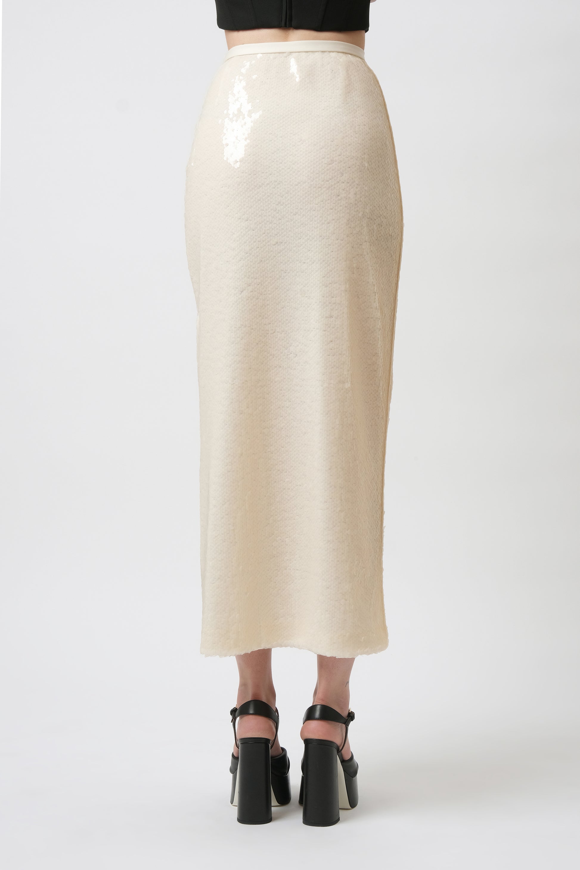 Sequin ankle-length skirt - Aerenica