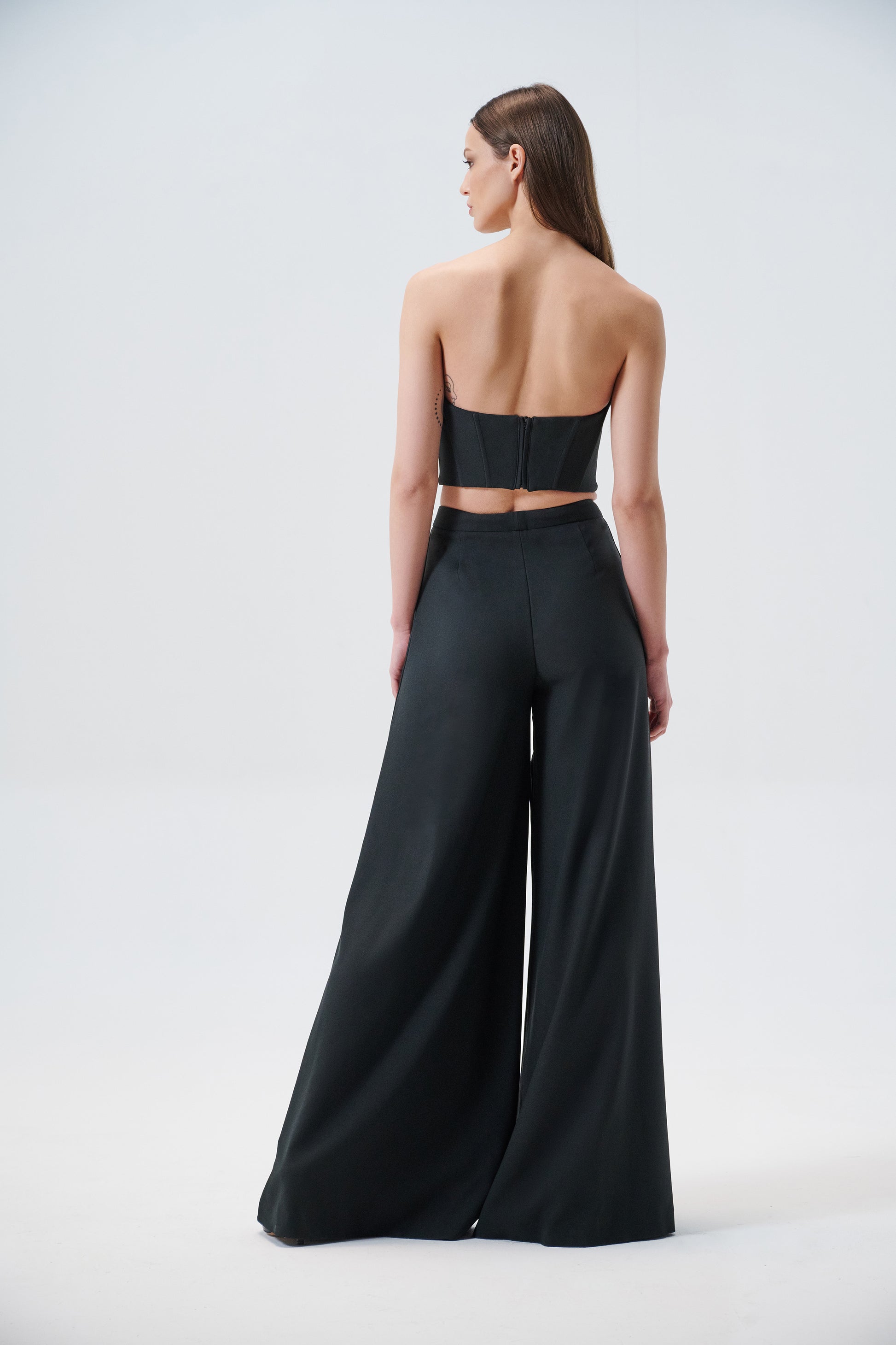 Corset top in crêpe cady - Aerenica