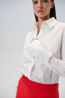 "Ale"  white poplin shirt  - Aerenica