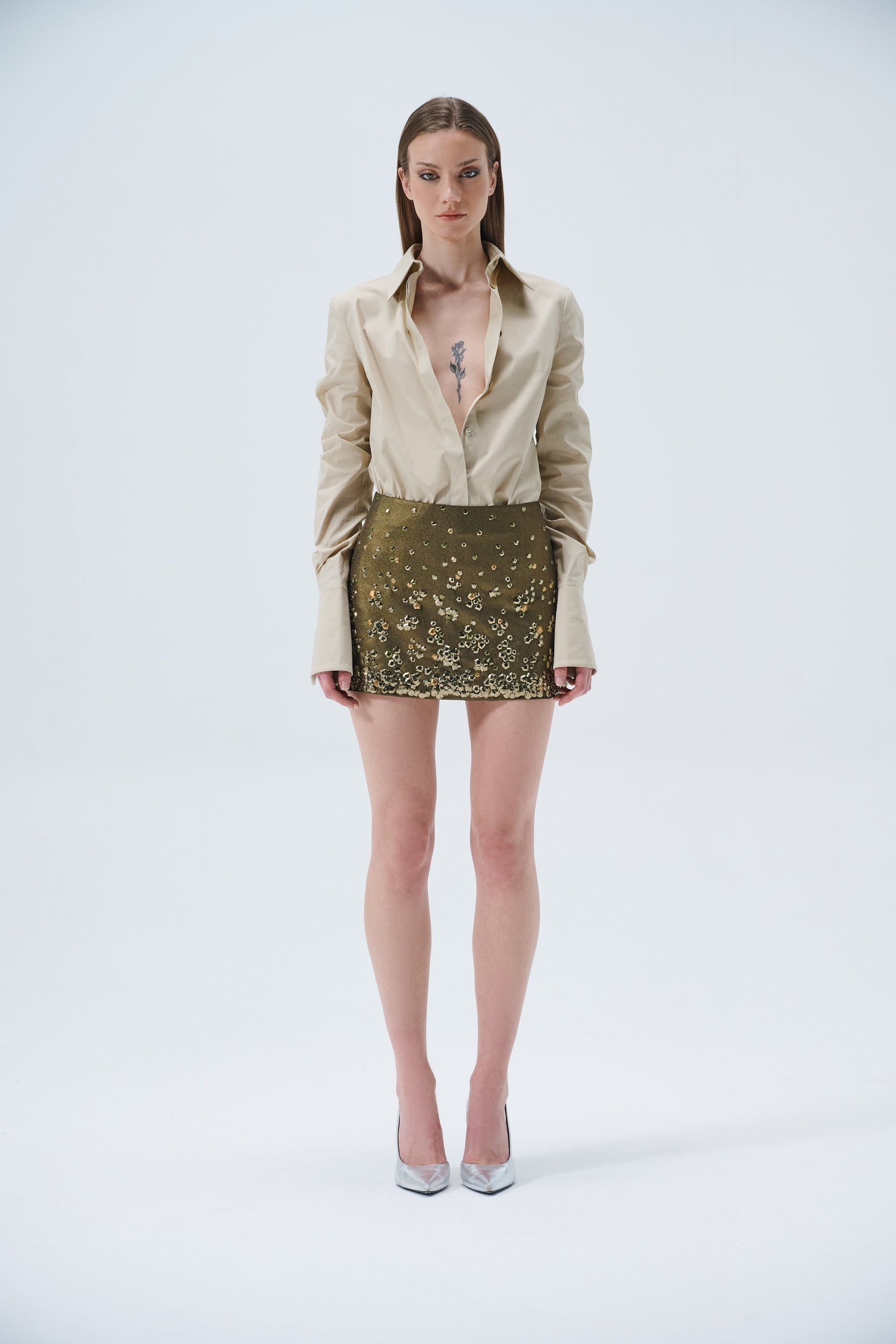 "Chloe" skirt in green - Aerenica