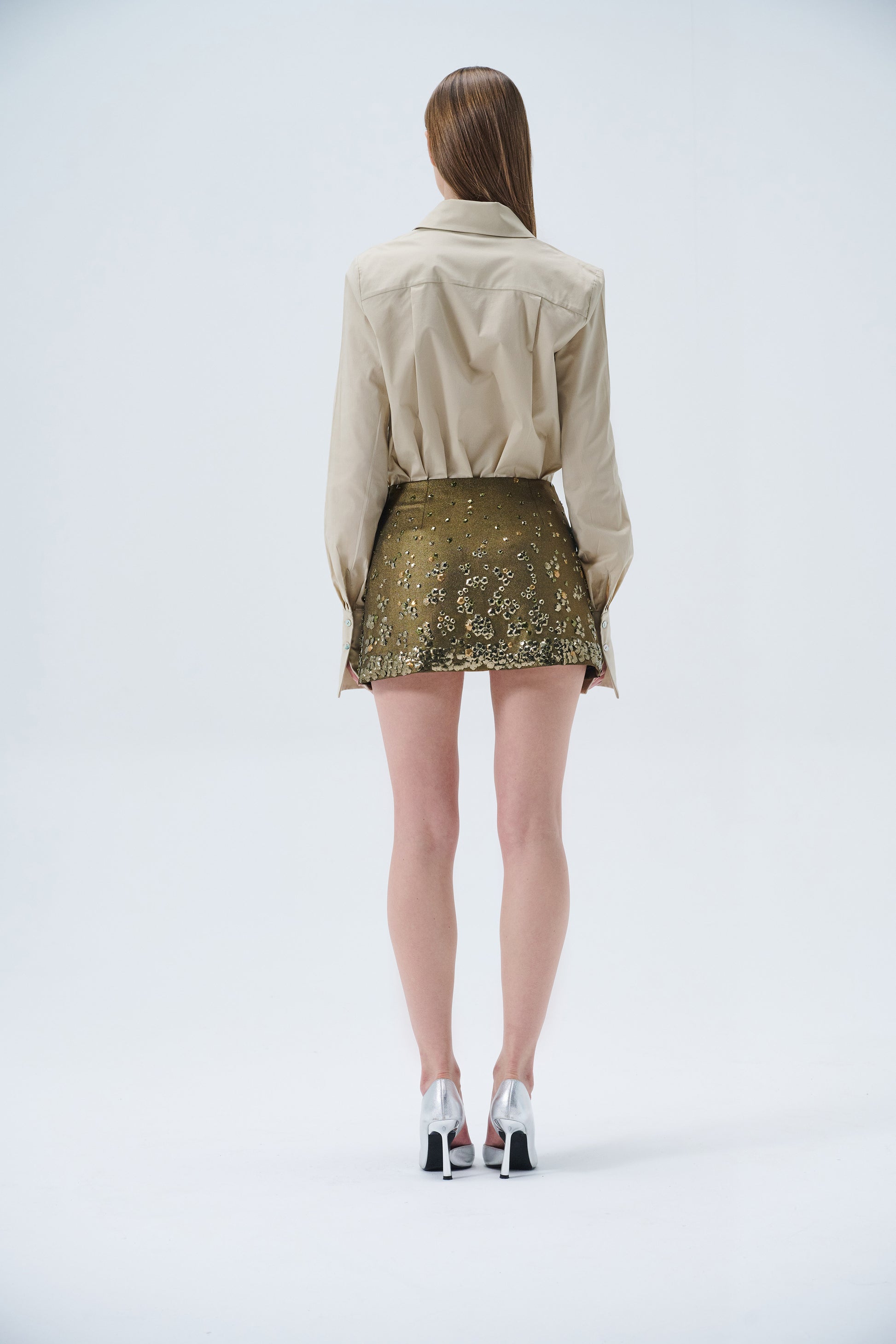 "Chloe" skirt in green - Aerenica