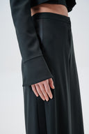 Cropped smoking blazer in crêpe cady - Aerenica