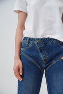 Cut-out denim pants - Aerenica