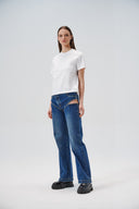 Cut-out denim pants - Aerenica