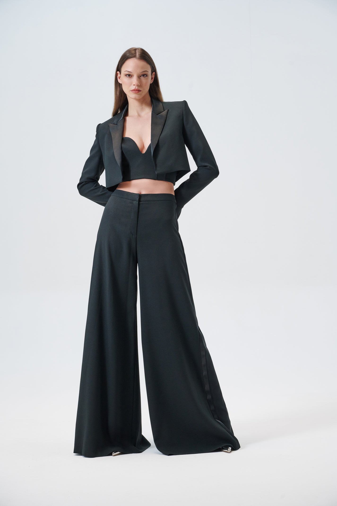 Smoking pants in crêpe cady - Aerenica
